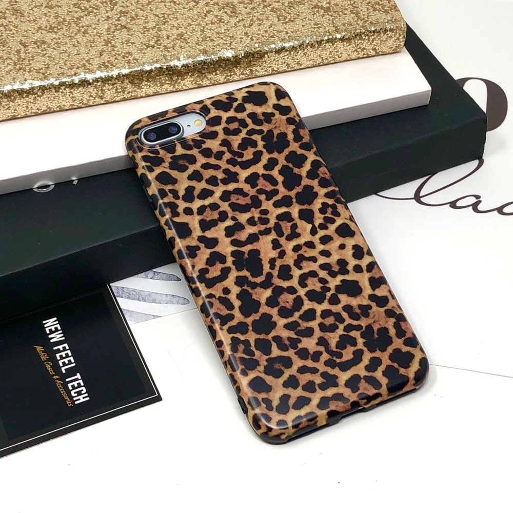 iPhone Brown Leopard Print Case - Picture 6 of 8